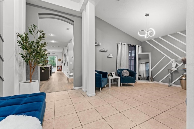 lobby with visible vents and stairway