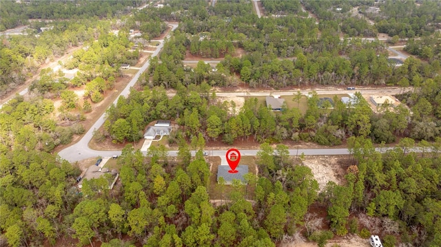 aerial view with a view of trees