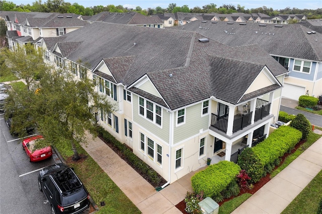 aerial view featuring a residential view