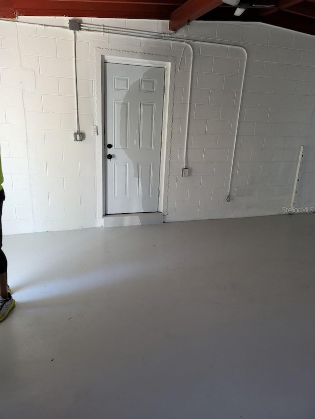 1907 Rockwell Rd, Orlando, FL 32808 - interior space with concrete block wall