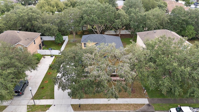 drone / aerial view featuring a residential view