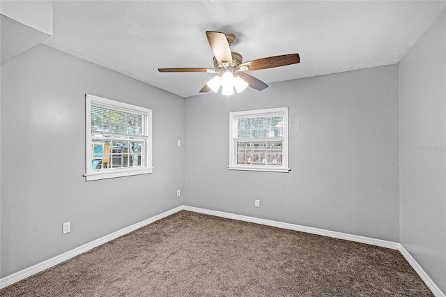 1622 Dolphin Dr, Saint Cloud, FL 34771 - carpeted empty room with ceiling fan and baseboards