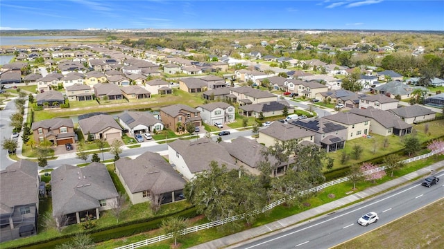 bird's eye view featuring a residential view