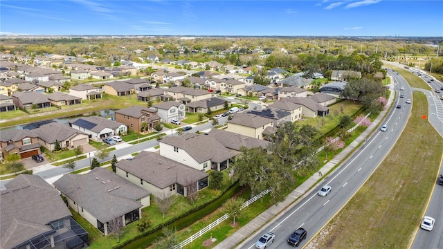 aerial view featuring a residential view