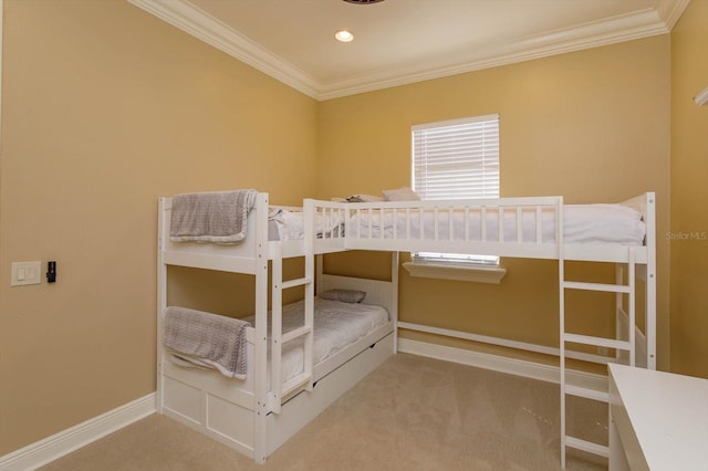 5719 Emerson Pointe Way, Orlando, FL 32819 - unfurnished bedroom with light carpet, baseboards, and crown molding