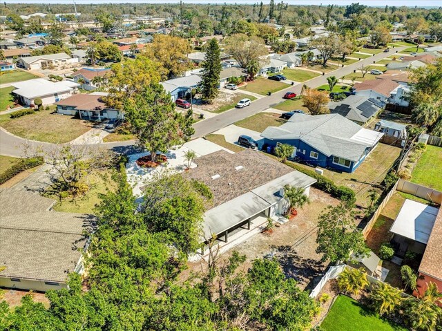 drone / aerial view featuring a residential view