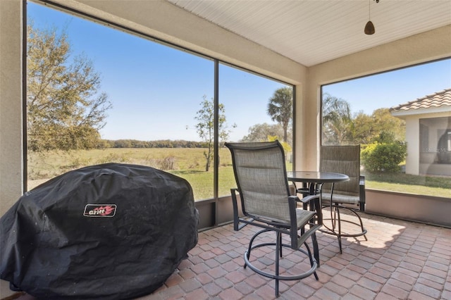 view of sunroom / solarium