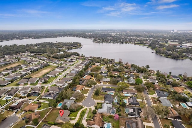 1581 Monica Joy Cir, Longwood, FL 32779 - bird's eye view featuring a water view and a residential view