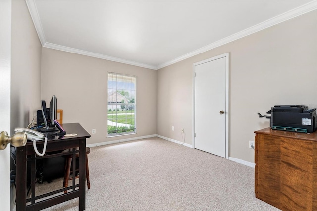 1581 Monica Joy Cir, Longwood, FL 32779 - office space with crown molding, carpet, and baseboards