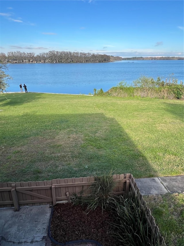 view of water feature