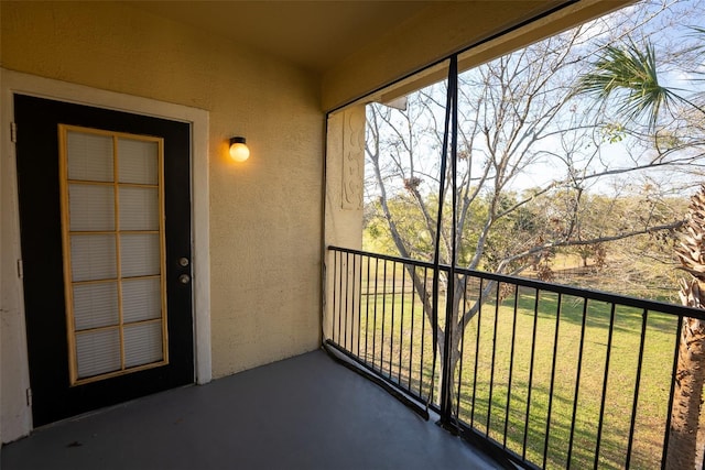 view of balcony