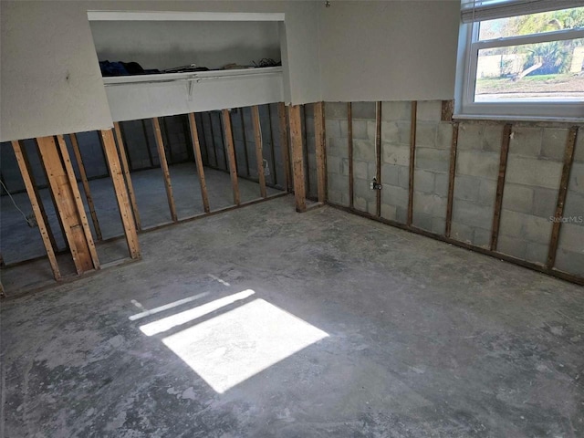 view of basement