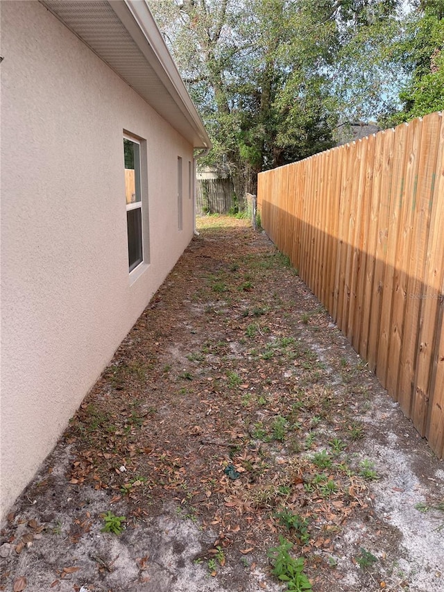 view of yard with fence private yard