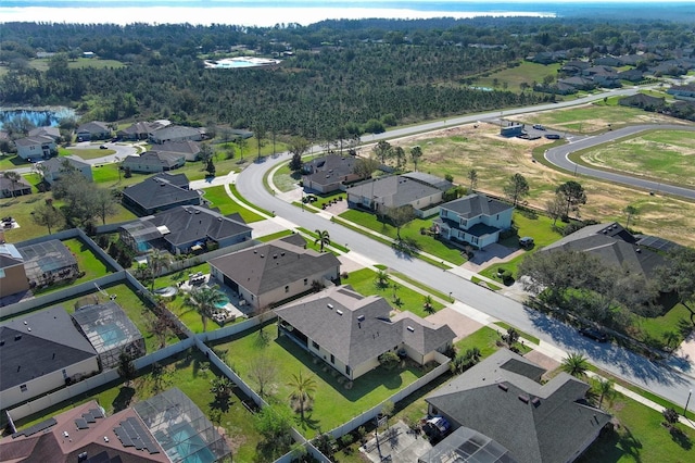 bird's eye view with a residential view