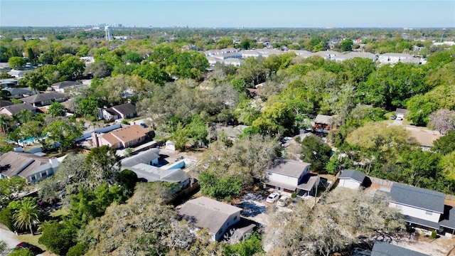 drone / aerial view with a residential view