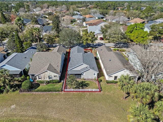 birds eye view of property featuring a residential view