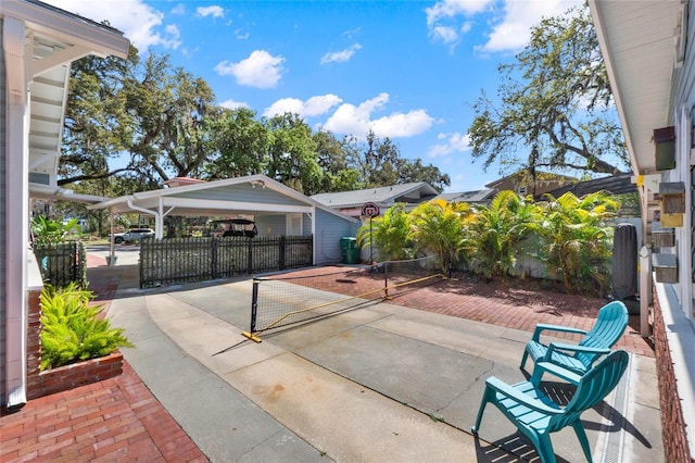 view of patio / terrace with fence