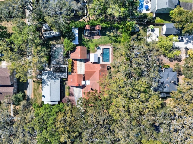 bird's eye view with a residential view