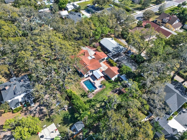 drone / aerial view with a residential view