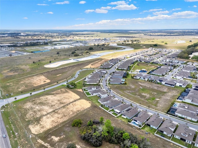 drone / aerial view with a residential view