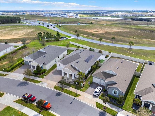 bird's eye view featuring a residential view