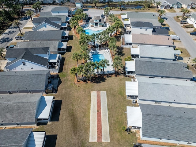 birds eye view of property featuring a residential view