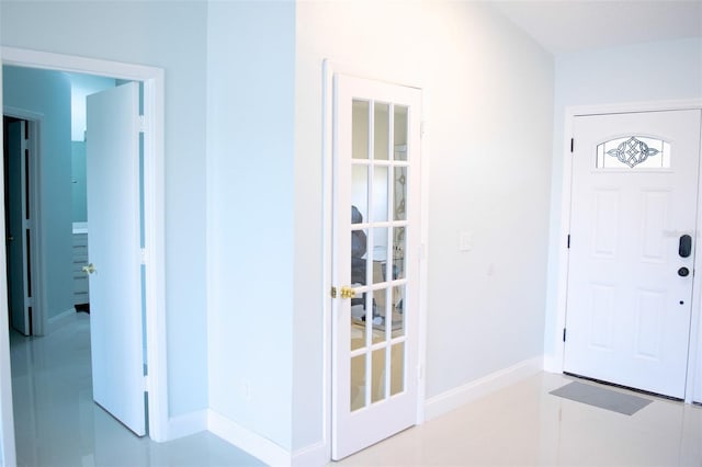 entrance foyer with baseboards