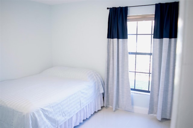 view of tiled bedroom