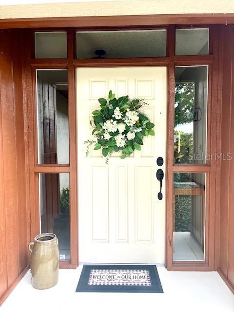 view of entrance to property