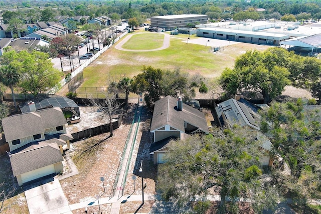 drone / aerial view featuring a residential view