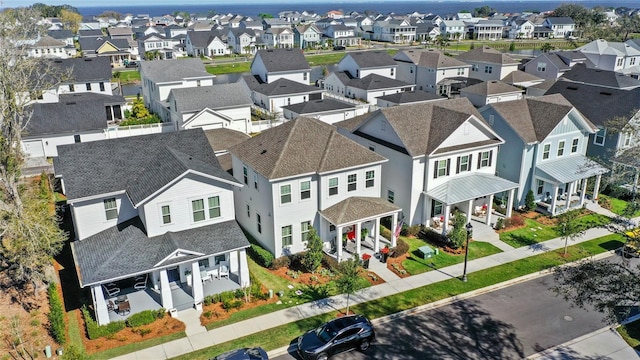 birds eye view of property featuring a residential view