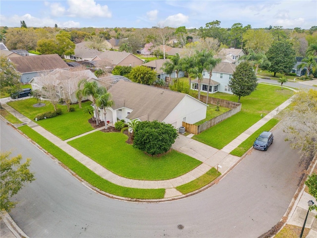 drone / aerial view featuring a residential view