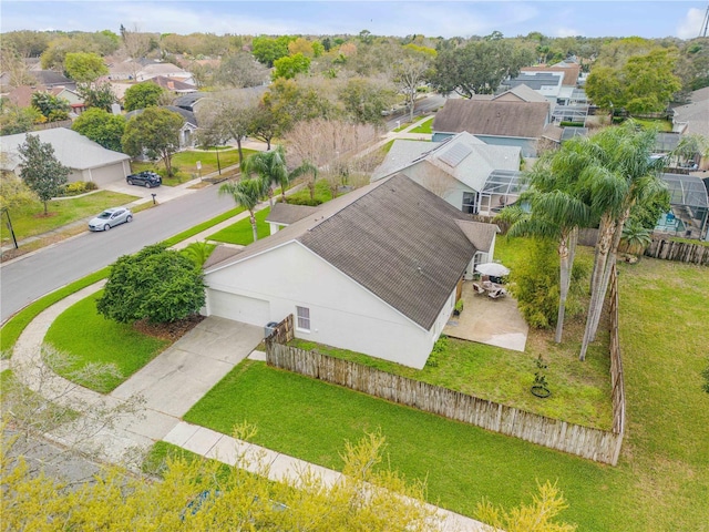 birds eye view of property featuring a residential view