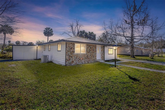 1203 S Pomegranite Ave, Sanford, FL 32771 - view of outbuilding featuring aphalt driveway and central air condition unit