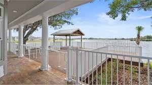 view of dock area