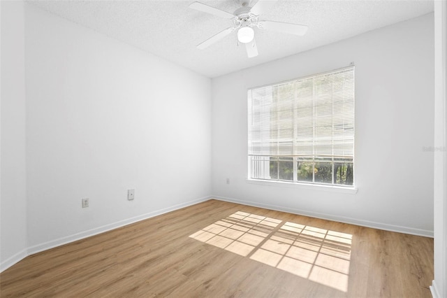 13037 Mulberry Park Dr Unit 529, Orlando, FL 32821 - unfurnished room with wood finished floors, a ceiling fan, and a textured ceiling