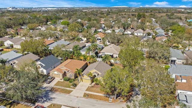 drone / aerial view with a residential view