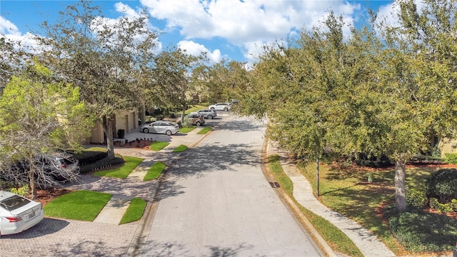 view of street with curbs and sidewalks