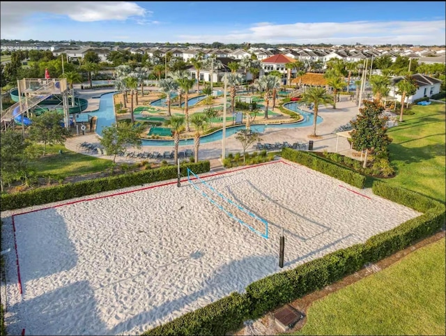 bird's eye view featuring a residential view