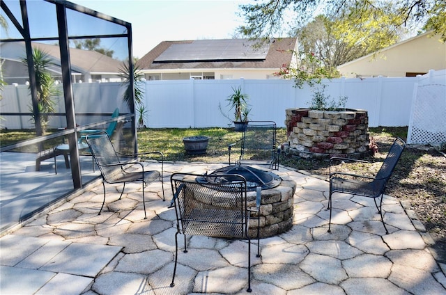 view of patio / terrace featuring a fenced backyard