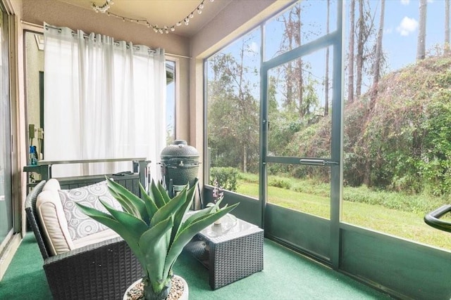 view of sunroom / solarium