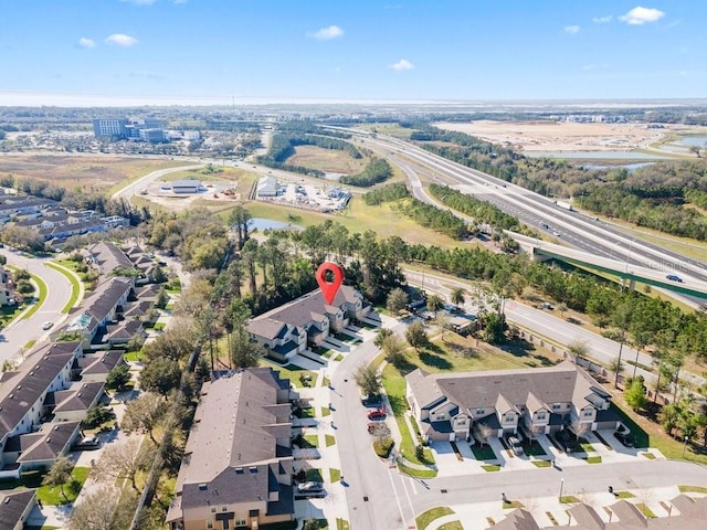 birds eye view of property featuring a residential view