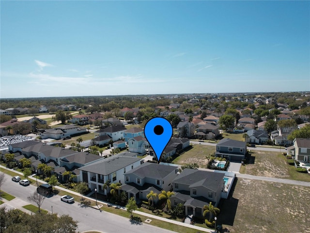 birds eye view of property featuring a residential view