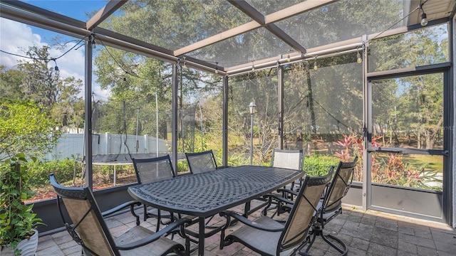 view of sunroom / solarium