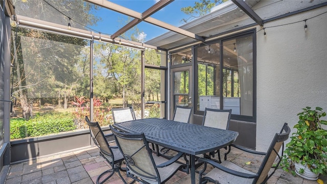 view of sunroom / solarium