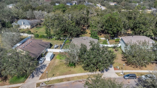 aerial view featuring a residential view