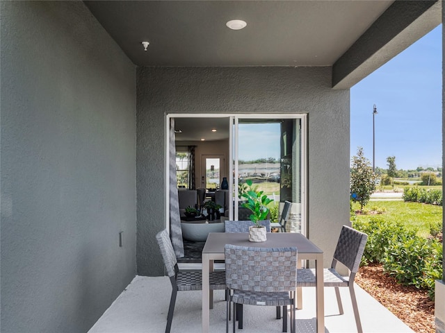 view of patio / terrace with outdoor dining space