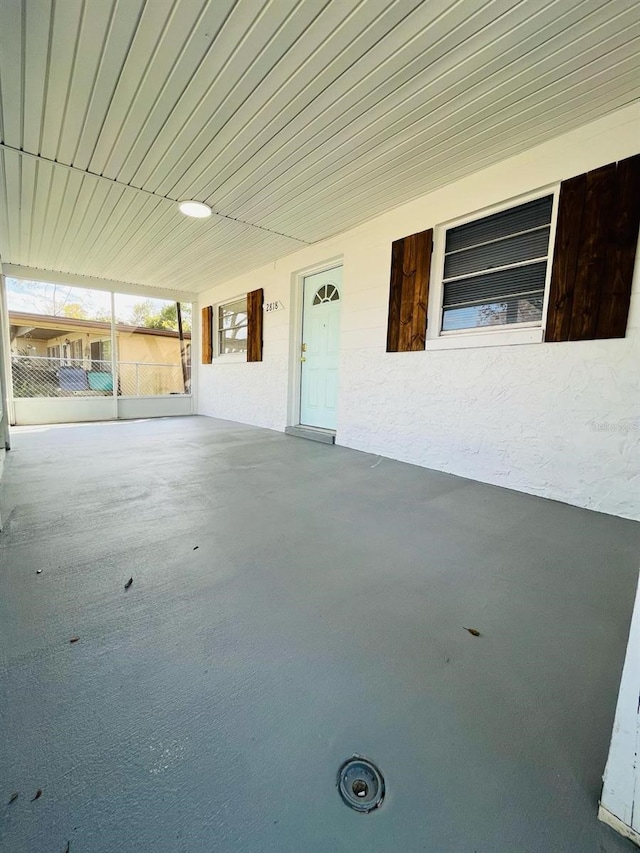 view of patio with fence