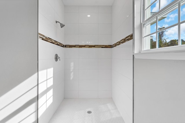 full bathroom with tiled shower