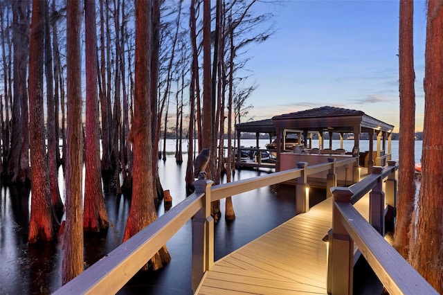 5524 Sail Ct, Orlando, FL 32819 - dock featuring a water view and boat lift